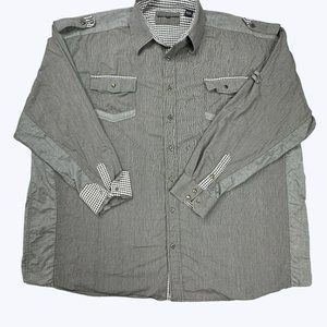 Knockout Jeans Men's Long Sleeve Shirt Size‎ 5XB Olive Green